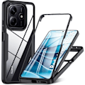 Miniatyrbillede 1 af 4: Coque til Xiaomi Redmi Note 14 5G (ikke til 4G) 360 Beskyttelse Hybrid - Sort Svart