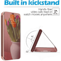 Miniatyrbillede 3 af 4: Beskyttelsescover til iPhone 12 - E.F.CONNECTION - Soft Smart View Pink - Beskyttelse foran og bagpå Rosa