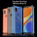 Miniatyrbillede 3 af 4: Etui til Redmi 9C (5,7") Forstærket kant med høj modstandsdygtighed mod stød med hærdet glas Transparent