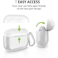 Miniatyrbillede 3 af 6: Coque til AirPods 3 2021, Stød- og ridsebeskyttelse i hård med bælte - Transparent Transparent