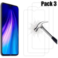 Miniatyrbild 1 av 4: Skyddsfilm - E.F.CONNECTION - för Redmi Note 8 - Härdat glas - Repbeständig - Förpackning med 3 Transparent