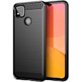 Miniatyrbillede 1 af 4: Beskyttelsescover til Redmi 9C - E.F.CONNECTION - Mønster Streger Stål - Høj Styrke - Sort Svart