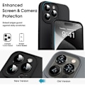 Miniatyrbild 2 av 4: Skal till iPhone 16 Pro Max, Matt Silikonskydd Ultra Slim Soft - Svart