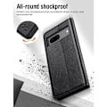 Miniatyrbillede 4 af 4: Cover til Google Pixel 7 Anti-Scratch Card Holder Blødt PU-læder 360 grader - sort Svart
