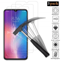 Miniatyrbild 1 av 4: 3 delar härdat glas för Xiaomi Mi 9 Skärmskydd Vitre 9H Hårdhet Enkel installation Bubbelfri Anti Scratch