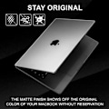 Miniatyrbild 4 av 6: Coque kompatibel med MacBook Air 13,6 tum M4 M3 M2 2025-2022 utgåva A3240 A3113 A2681, skyddsfodral hård hölje [A3] Färg: Matt Transparent