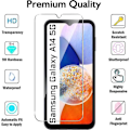 Miniatyrbillede 2 af 4: Hærdet glas til Samsung Galaxy A14 4G/5G - E.F. TILSLUTNING - Nem installation - Anti-ridse - Pakke med 3 Transparent