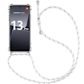 Miniatyrbillede 1 af 4: Ledningsetui til Xiaomi 13 Pro, AntiShock Transparent forstærket beskyttelse + hvid ledning