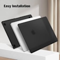 Miniatyrbillede 3 af 6: Coque Kompatibel med MacBook Air 15 Tommer M4 M3 M2 (A3241/A3114/A2941, 2025/2024/2023) - Tynd og Let Hård Etui [A1] Färg: Matt Svart