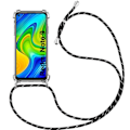 Miniatyrbild 1 av 4: Skyddsfodral för Redmi Note 9 - E.F.CONNECTION - Tunt och stötsäkert - TPU Transparent-Black Transparent-svart