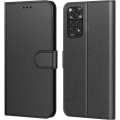 Miniatyrbillede 1 af 4: Beskyttelsesskal - Redmi - Note 11/Note 11S - Sort - Læderlook - 360° beskyttelse Svart