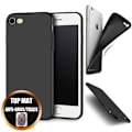 Miniatyrbillede 1 af 4: iPhone 8 Cover - Stødabsorberende - Silikone TPU - Ultra Tynd - Mat Finish - Sort Svart