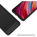 Miniatyrbillede 3 af 4: Etui til Redmi Note 8Pro (6,53") hærdet glas inkluderet Klassisk mønster stållinjer Forstærket beskyttelse TPU Design Sort Svart