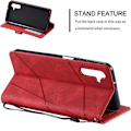 Miniatyrbillede 2 af 4: Coque til Xiaomi Redmi 12C/11A - E.F.Connection - Retro Stødabsorberende - PU Læder - Støtte - Rød Röd