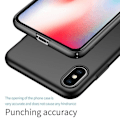 Miniatyrbillede 3 af 4: iPhone XS silikone TPU etui [Mat sort] [Ultra Slim] til iPhone XS/X