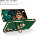 Miniatyrbild 2 av 4: Ringfodral till Xiaomi Redmi A1 Nattgrön Elegant Stötsäker Anti-Scratch Luxury Mjuk TPU