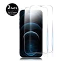 Skärmskydd - E.F.CONNECTION - för iPhone 12 Pro Max - Härdat Glas 9H - Transparent - Paket med 2