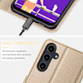 Miniatyrbillede 5 af 6: Coque til Xiaomi Redmi Note 14 Pro Plus 5G/Note 14 Pro+ 5G, Anti-Ridser Syntetisk Læder Blød - Guld gyllene