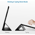 Miniatyrbillede 3 af 4: Coque Tablet - E.F.CONNECTION - til iPad Pro 12.9 - PU Læder - Sort - Multi-vinklet Støtte Svart