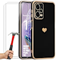 Miniatyrbillede 1 af 4: Coque TPU - Xiaomi - Redmi Note 12 Pro Plus 5G - Sort - Hjerte Motiv - Ridsefast Svart