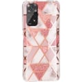 Miniatyrbillede 1 af 4: Etui til Redmi Note 11-Note 11S Pink Marmor Pattern Protection Stødsikker blød Rosa