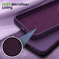 Miniatyrbillede 4 af 4: Coque til Xiaomi Redmi 14C, Mørk Lilla Silikone Finish - E.F.Connection® Mörklila