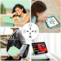 Miniatyrbild 6 av 6: Coque + Härdat Glas för iPad Air 13 Tum (M3 2025, M2 2024) Stöttålig Grön Fodral med Stödfunktion Väcka-Vila Grön