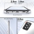 Miniatyrbild 2 av 4: Fodral till Xiaomi Redmi A1 Stötsäkert transparent silikonskydd med silverringhållare transparent-silver