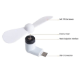Miniatyrbild 4 av 4: Mini Fläkt - E.F.CONNECTION - USB Type-C - Bärbar - Tyst - 8,5 cm Vit