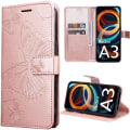 Miniatyrbillede 1 af 4: Coque til Xiaomi Redmi A3 - E.F.CONNECTION - Stødabsorberende Kunstlæder - Butterfly Mønster - Rosa Rosa