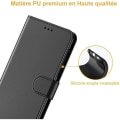 Miniatyrbillede 2 af 4: Hoes til iPhone 13 - E.F.Connection - Læderlook i sort - 2 hærdede glas - Semi-fast - Magnetisk Svart