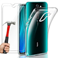 Miniatyrbillede 1 af 4: Beskyttelsesetui til Redmi Note 8 Pro (6,53") - E.F. CONNECTION - Blødt - Gennemsigtigt - Hærdet glas Transparent