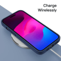 Miniatyrbillede 3 af 4: Coque Silicone - iPhone - 15 Plus - Stødabsorberende - Ridsesikker - Mørkeblå marinblå