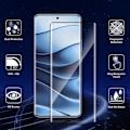 Miniatyrbild 2 av 4: Helglas - E.F.Connection - Redmi Note 14 Pro 5G - Optimal Skydd - 3 Delar - Svart Transparent med svart kant