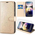 Miniatyrbillede 1 af 6: Cover og 2 Tåget Glas til Xiaomi Redmi Note 14 Pro 5G (ikke til 4G) Kradsik Syntetisk Læder Guld gyllene