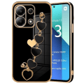 Miniatyrbillede 1 af 4: Coque - Xiaomi - Redmi Note 13 4G - Stødabsorberende - TPU - Kærlighedsmønster - Sort Rem Svart