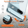 Miniatyrbild 2 av 4: Coque - Google - Pixel 7a - TPU Antichock - Transparent - Förstärkt hörnskydd Transparent