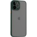 Miniatyrbillede 1 af 4: Etui til iPhone 13 Pro Max (6,7') Silikone tyndt stiv stødsikker - midnatsgrøn Midnattsgrönt