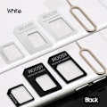 Miniatyrbillede 3 af 4: Nano Sim Card Adapter 4 i 1 Micro iPhone HTC SAMSUNG Noosy sort