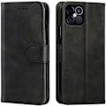 Miniatyrbillede 1 af 4: Flip-cover til iPhone 12 Pro (6.1"), fuld 360° beskyttelse med kortplads - sort Svart