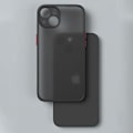 Miniatyrbillede 3 af 4: Coque til iPhone 13 - E.F.CONNECTION - Sort - Semi-stiv - Mat coque - Blød mod huden - 6,1 tomme Svart