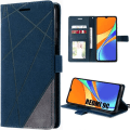 Miniatyrbild 1 av 4: Fodral till Xiaomi Redmi 9C - 10A Anti-Scratch Syntetiskt Läder Elegant Marinblå
