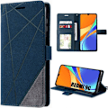 Miniatyrbillede 1 af 4: Etui til Xiaomi Redmi 9C - 10A Anti-ridse Elegant syntetisk læder Marineblå