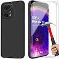 Miniatyrbillede 1 af 4: Etui til OPPO Find X5 Shockproof Precise Cutting Black + 2 hærdede briller