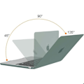 Miniatyrbillede 3 af 6: Coque til MacBook Air 15 Tommer M4 M3 M2 2025 2024 2023, Hård Beskyttelse Stødabsorberende Skridsikker Gennemsigtig Grøn Nat Nattgrönt