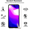 Miniatyrbillede 2 af 3: Etui til Xiaomi Mi 10 Lite 5G + 3X skærmbeskytter af hærdet glas, Carbon Fiber Silikone Blød TPU Cover Cover