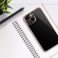 Miniatyrbillede 2 af 4: Cover til iPhone 12 Pro (6,1") Sort + 2 hærdede briller Stødsikker luksus guldkant TPU Anti-ridse Elegant Svart