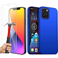 Miniatyrbillede 1 af 4: Cover til iPhone 12 Mini - E.F.CONNECTION - Blød silikone - Beskyttelse mod stød og ridser - Blå Blå