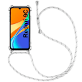 Miniatyrbild 1 av 4: Skyddsfodral för Redmi 9C - E.F.CONNECTION - Mjuk stötsäker gel - Transparent-Vit Transparent-Vit