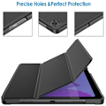 Miniatyrbillede 2 af 4: Coque Tablet - E.F.CONNECTION - til Samsung TAB A7 - PU Læder - Mikrofiber - Beskyttelse i Flere Vinkler Svart